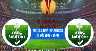 Maccabi Haif - Zelezniçar İddaa Analizi ve Tahmini 27 Ağustos 2020