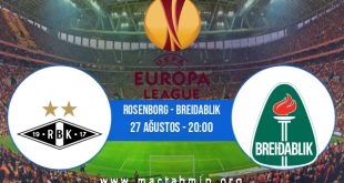 Rosenborg - Breidablik İddaa Analizi ve Tahmini 27 Ağustos 2020