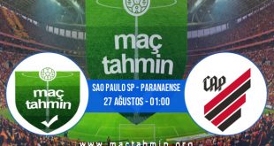 Sao Paulo SP - Paranaense İddaa Analizi ve Tahmini 27 Ağustos 2020