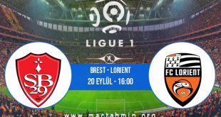 Brest - Lorient İddaa Analizi ve Tahmini 20 Eylül 2020