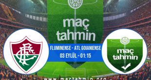Fluminense - Atl Goianiense İddaa Analizi ve Tahmini 03 Eylül 2020