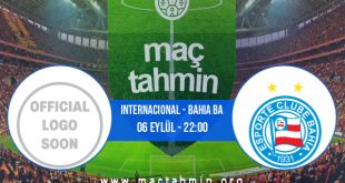 Internacional - Bahia BA İddaa Analizi ve Tahmini 06 Eylül 2020