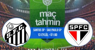 Santos SP - Sao Paulo SP İddaa Analizi ve Tahmini 13 Eylül 2020
