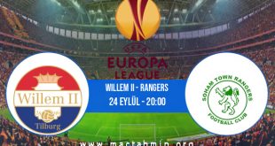 Willem II - Rangers İddaa Analizi ve Tahmini 24 Eylül 2020