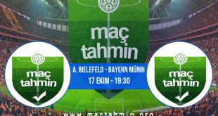 A. Bielefeld - Bayern Münih İddaa Analizi ve Tahmini 17 Ekim 2020