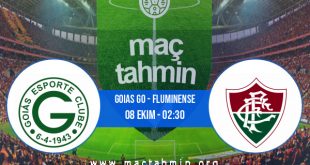 Goias GO - Fluminense İddaa Analizi ve Tahmini 08 Ekim 2020