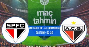 Sao Paulo SP - Atl Goianiense İddaa Analizi ve Tahmini 08 Ekim 2020