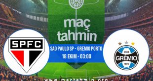 Sao Paulo SP - Gremio Porto İddaa Analizi ve Tahmini 18 Ekim 2020