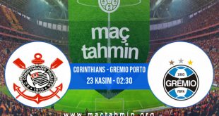 Corinthians - Gremio Porto İddaa Analizi ve Tahmini 23 Kasım 2020