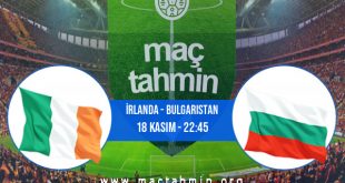 İrlanda - Bulgaristan İddaa Analizi ve Tahmini 18 Kasım 2020