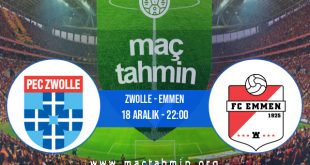 Zwolle - Emmen İddaa Analizi ve Tahmini 18 Aralık 2020