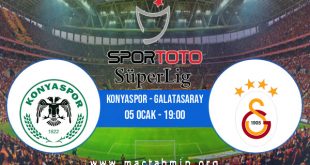 Konyaspor - Galatasaray İddaa Analizi ve Tahmini 05 Ocak 2021