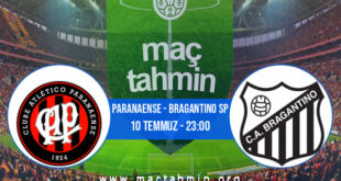 Paranaense - Bragantino SP İddaa Analizi ve Tahmini 10 Temmuz 2021