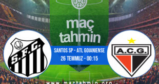 Santos SP - Atl Goianiense İddaa Analizi ve Tahmini 26 Temmuz 2021