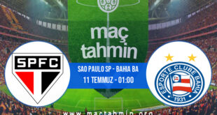 Sao Paulo SP - Bahia BA İddaa Analizi ve Tahmini 11 Temmuz 2021