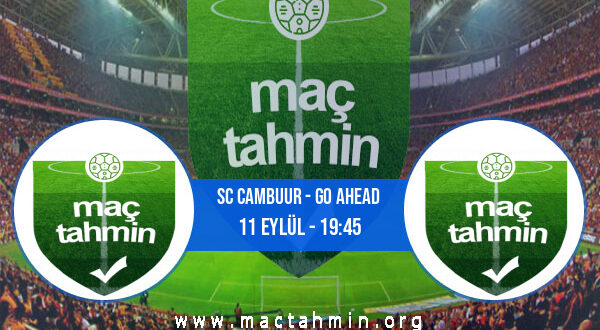 SC Cambuur - Go Ahead İddaa Analizi ve Tahmini 11 Eylül 2021