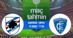 Sampdoria - Empoli İddaa Analizi ve Tahmini 19 Şubat 2022
