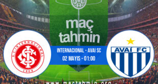 Internacional - Avai SC İddaa Analizi ve Tahmini 02 Mayıs 2022