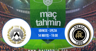 Udinese - Spezia İddaa Analizi ve Tahmini 14 Mayıs 2022