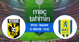 Vitesse - Waalwijk İddaa Analizi ve Tahmini 27 Ağustos 2022