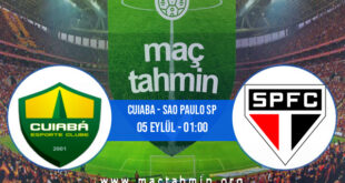 Cuiaba - Sao Paulo SP İddaa Analizi ve Tahmini 05 Eylül 2022