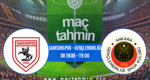 Samsunspor - Gençlerbirliği İddaa Analizi ve Tahmini 08 Ekim 2022