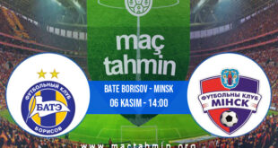 Bate Borisov - Minsk İddaa Analizi ve Tahmini 06 Kasım 2022