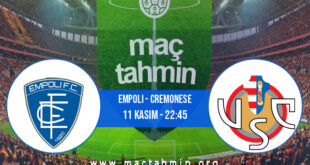 Empoli - Cremonese İddaa Analizi ve Tahmini 11 Kasım 2022