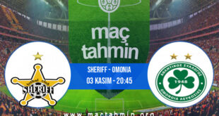 Sheriff - Omonia İddaa Analizi ve Tahmini 03 Kasım 2022