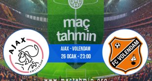 Ajax - Volendam İddaa Analizi ve Tahmini 26 Ocak 2023