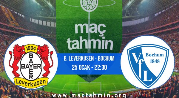 B. Leverkusen - Bochum İddaa Analizi ve Tahmini 25 Ocak 2023